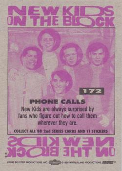 1990 Topps New Kids on the Block Series 2 #172 Phone Calls Back