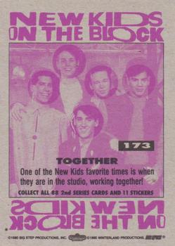 1990 Topps New Kids on the Block Series 2 #173 Together Back