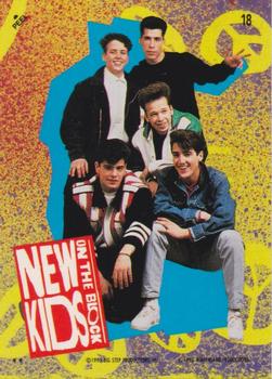 1990 Topps New Kids on the Block Series 2 - Stickers #18 New Kids on the Block Front
