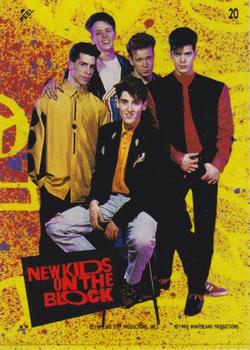 1990 Topps New Kids on the Block Series 2 - Stickers #20 New Kids on the Block Front