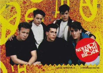 1990 Topps New Kids on the Block Series 2 - Stickers #22 New Kids on the Block Front