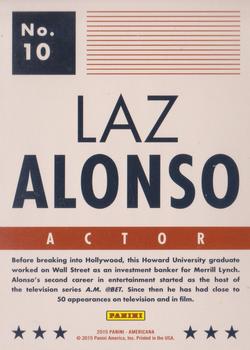 2015 Panini Americana #10 Laz Alonso Back