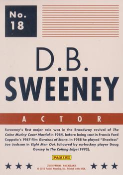 2015 Panini Americana #18 D.B. Sweeney Back