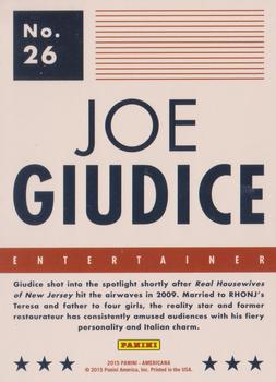 2015 Panini Americana #26 Joe Giudice Back