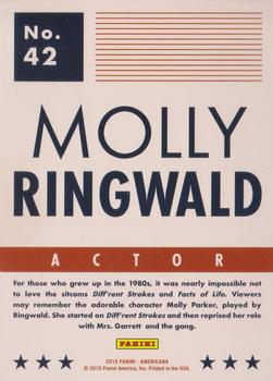 2015 Panini Americana #42 Molly Ringwald Back