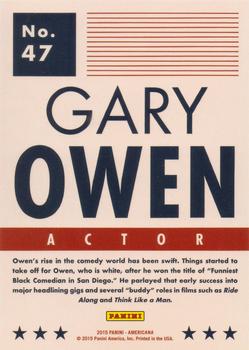 2015 Panini Americana #47 Gary Owen Back