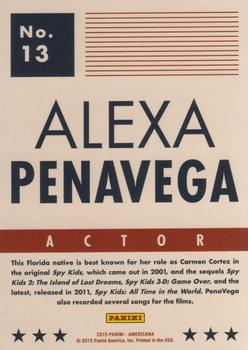 2015 Panini Americana #13 Alexa PenaVega Back