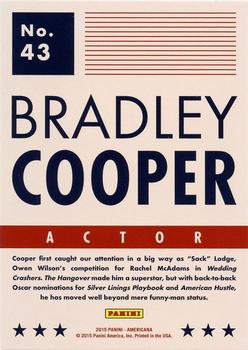 2015 Panini Americana #43 Bradley Cooper Back