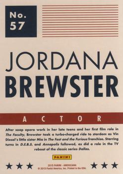 2015 Panini Americana #57 Jordana Brewster Back