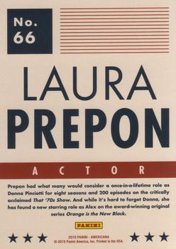 2015 Panini Americana #66 Laura Prepon Back