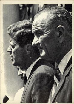 1964 Topps John F. Kennedy #1 Pres. Kennedy meets Lyndon Johnson Front