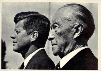 1964 Topps John F. Kennedy #40 Chancellor Adenauer - Bonn West Germany Front