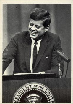 1964 Topps John F. Kennedy #50 Pres. Kennedy enjoys a laugh Front
