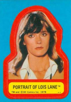 1978 Topps Superman: The Movie - Stickers (Series One) #NNO Portrait of Lois Lane Front