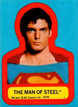 1978 Topps Superman: The Movie - Stickers (Series One) #NNO The Man of Steel Front