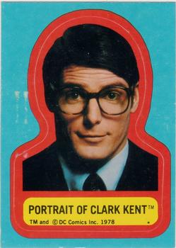 1978 Topps Superman: The Movie - Stickers (Series One) #NNO Portrait of Clark Kent Front