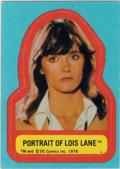 1978 Topps Superman: The Movie - Stickers (Series One) #NNO Portrait of Lois Lane Front