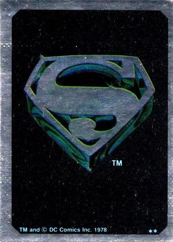 1978 Topps Superman: The Movie - Foil Stickers (Series One) #NNO Superman Insignia Front