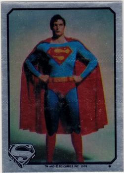 1978 Topps Superman: The Movie - Foil Stickers (Series One) #NNO Hands on Hips Front