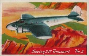 1935 Heinz Famous Airplanes (F277-1) #2 Boeing 247 Transport Front