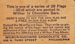 1938 Wilbur-Suchard Flags (R51-2) #NNO Turkey Back