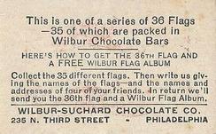 1938 Wilbur-Suchard Flags (R51-2) #NNO Spain Back