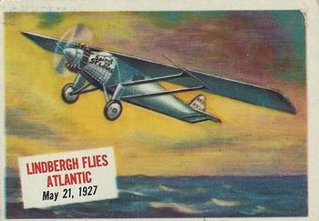 1954 Topps Scoop (R714-19) #3 Lindbergh Flies Atlantic Front