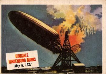 1954 Topps Scoop (R714-19) #20 Dirigible Hindenburg Burns Front