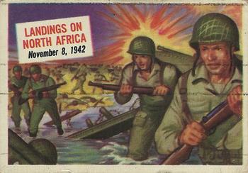 1954 Topps Scoop (R714-19) #30 Landings on North Africa Front