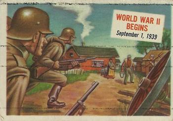 1954 Topps Scoop (R714-19) #32 World War II Begins Front