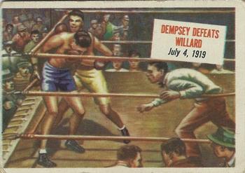 1954 Topps Scoop (R714-19) #39 Dempsey defeats Willard Front