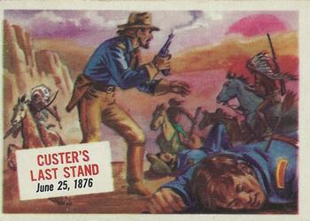1954 Topps Scoop (R714-19) #45 Custer's Last Stand Front