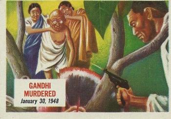 1954 Topps Scoop (R714-19) #53 Gandhi murdered Front