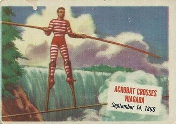 1954 Topps Scoop (R714-19) #60 Acrobat crosses Niagara Front