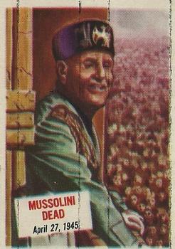 1954 Topps Scoop (R714-19) #74 Mussolini Dead Front