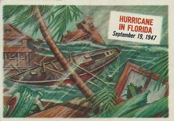 1954 Topps Scoop (R714-19) #77 Hurricane in Florida Front