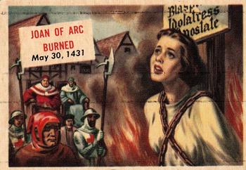 1954 Topps Scoop (R714-19) #87 Joan of Arc burned Front