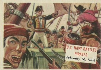 1954 Topps Scoop (R714-19) #92 U.S. Navy Battles Pirates Front
