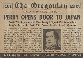 1954 Topps Scoop (R714-19) #101 Perry Opens Door To Japan Back