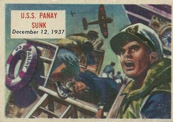 1954 Topps Scoop (R714-19) #105 U.S.S. Panay Sunk Front