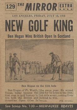 1954 Topps Scoop (R714-19) #129 Ben Hogan Back