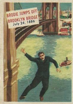 1954 Topps Scoop (R714-19) #145 Brodie jumps off Brooklyn Bridge Front
