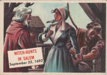 1954 Topps Scoop (R714-19) #98 Witch Hunts in Salem Front