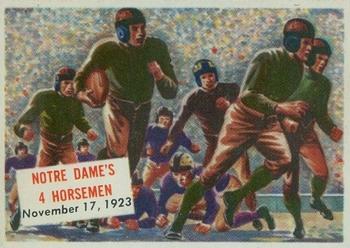 1954 Topps Scoop (R714-19) #110 Notre Dame's 4 Horsemen Front