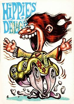 1970 Donruss Odder Odd Rods Stickers #4 Hippies Delight Front