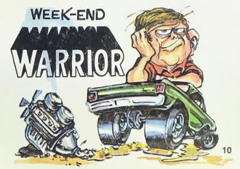 1970 Donruss Odder Odd Rods Stickers #10 Week-End Warrior Front
