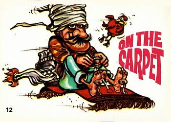 1970 Donruss Odder Odd Rods Stickers #12 On the Carpet Front
