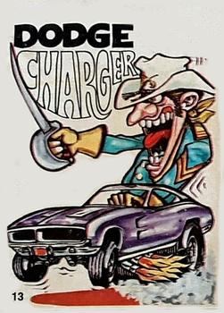 1970 Donruss Odder Odd Rods Stickers #13 Dodge Charger Front