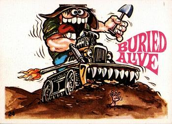 1970 Donruss Odder Odd Rods Stickers #24 Buried Alive Front