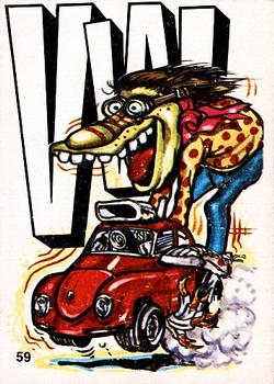 1970 Donruss Odder Odd Rods Stickers #59 VW Front